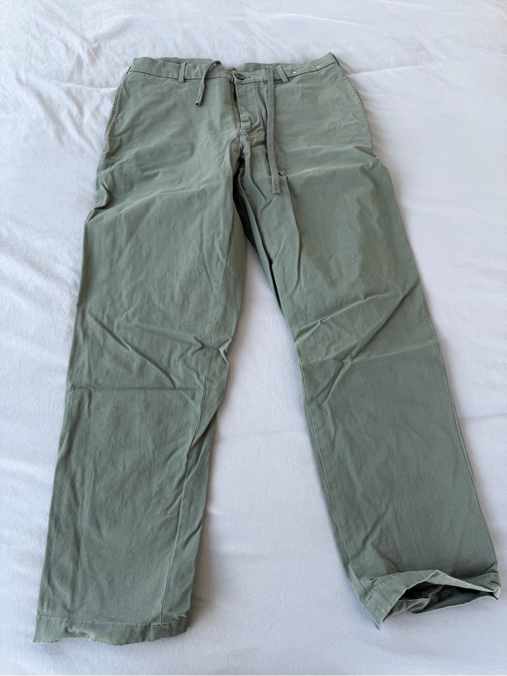 Uniqlo Sage Green Relaxed Chino Pants